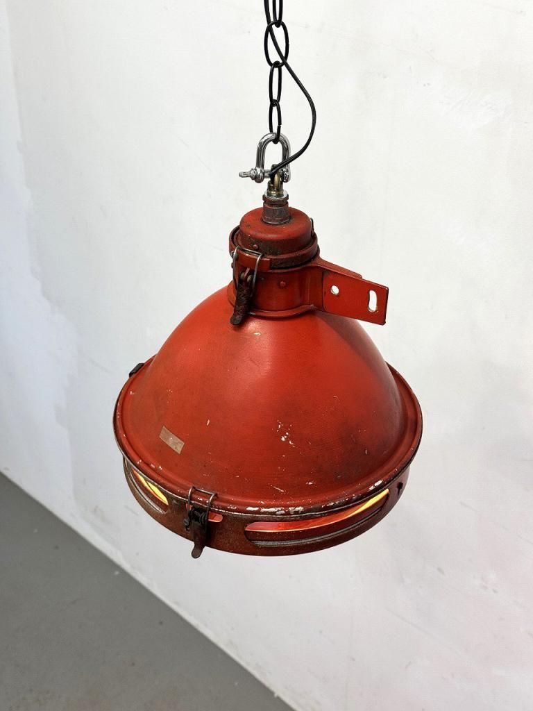 ヴィンテージ インダストリアル ペンダントランプ(Red