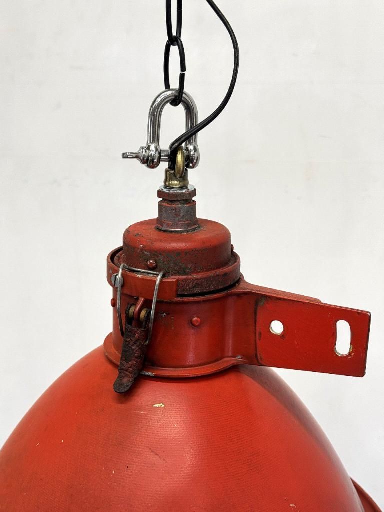 ヴィンテージ インダストリアル ペンダントランプ(Red