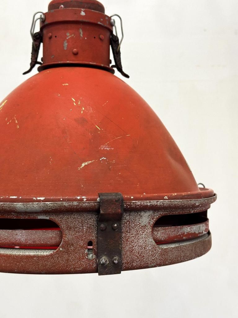 ヴィンテージ インダストリアル ペンダントランプ(Red