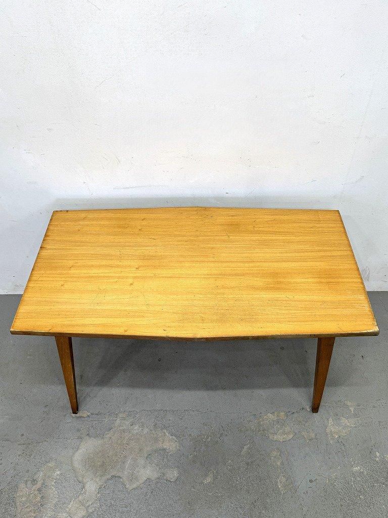 長方形テーブル　ヴィンテージ　レトロ 1960-70's ヴィンテージ ウッド テーブル - アンティーク、ビンテージ