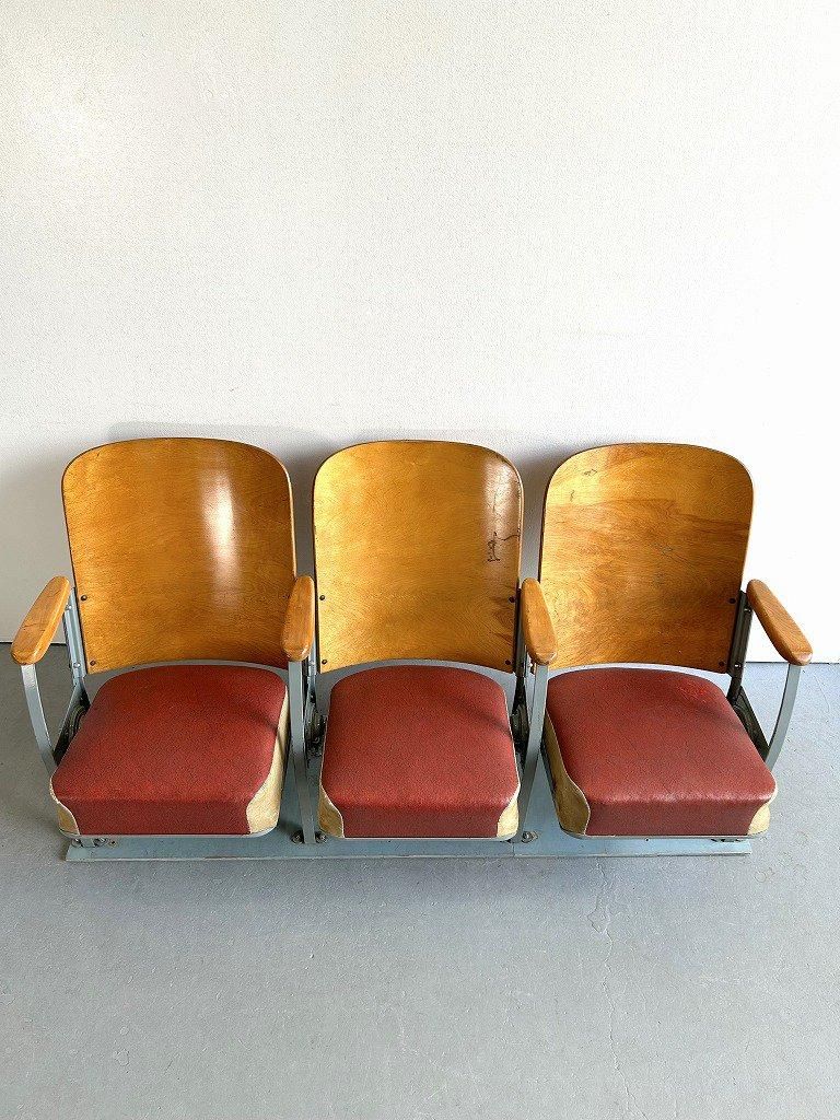 1930-40's ヴィンテージ 3シーター フォールディング ベンチ