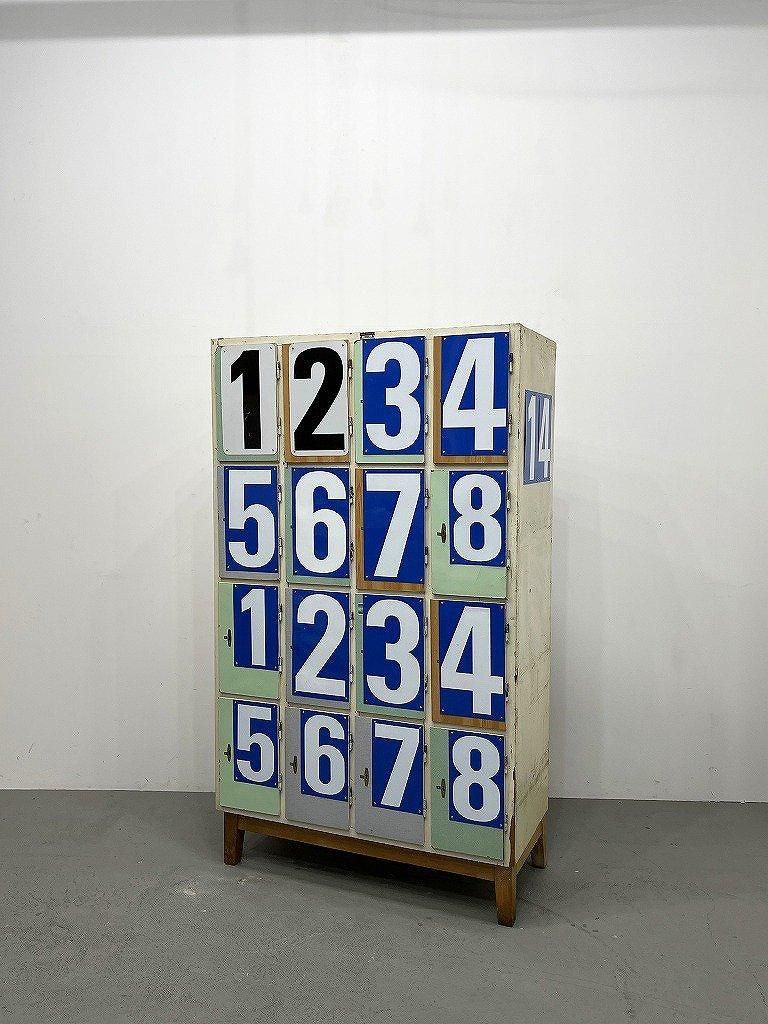 ヴィンテージ　木製ロッカー 1950's ヴィンテージ リメイク ウッド ロッカー - アンティーク