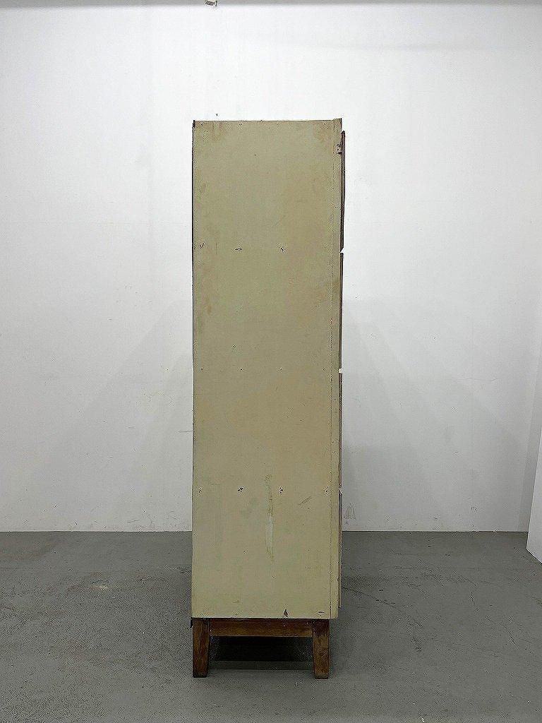Japan Vintage 古い3連ロッカー 古家具 古道具 和製 ヴィンテージ Japan Vintage 古い3連ロッカー 古家具 古道具 和製 ヴィンテージ