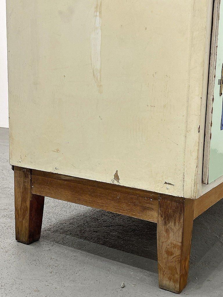 ヴィンテージ　木製ロッカー 1950's ヴィンテージ リメイク ウッド ロッカー - アンティーク