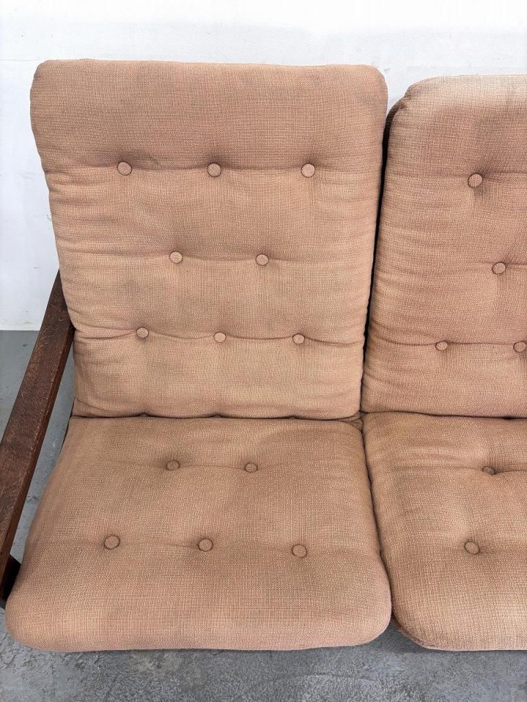 1960's ヴィンテージ ファブリック 3シーター ソファ