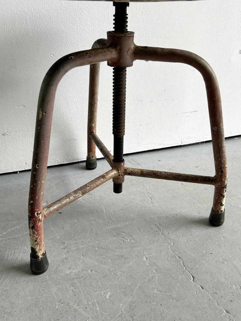 1940's ヴィンテージ アイアン スツール - アンティーク