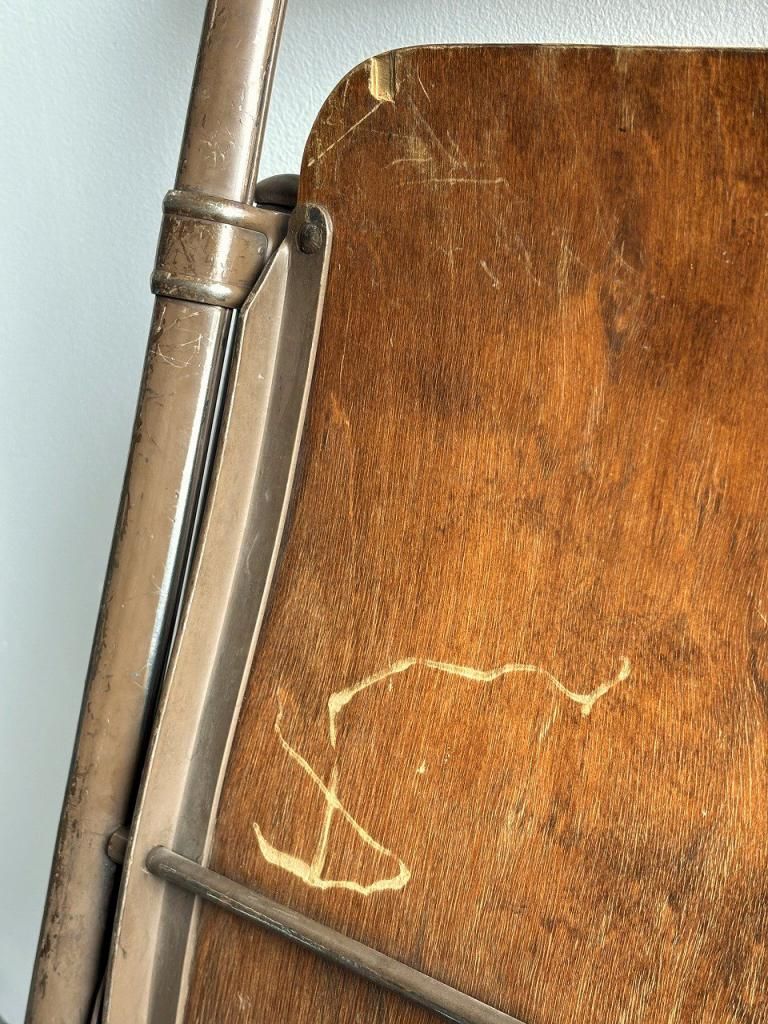 特別価格２０日まで４０００円引き☆１９３０年代ヴィンテージ　椅子 超希少品】 ヴィンテージ Nychair F.D ニーチェア 新居猛 折畳み