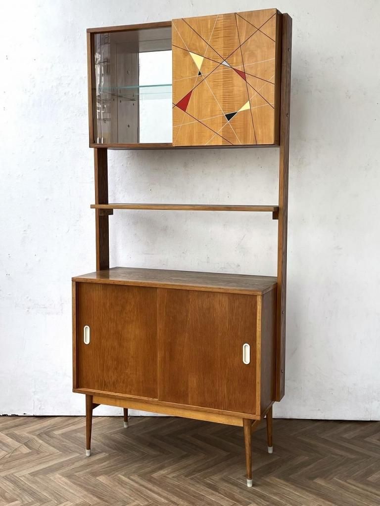 アンティークディスプレイ木材早い者勝ち 1950-60's ヴィンテージ Frantisek Jirak デザイン ウッド