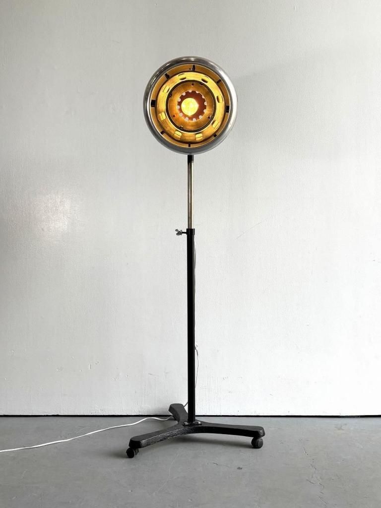 M●アンティークフロアランプ　インダストリアルランプ 1940-50's ヴィンテージ インダストリアル フロアランプ