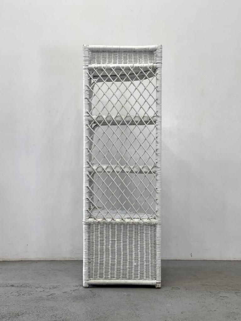 ヴィンテージ ラタン コーナーシェルフ - アンティーク、ビンテージの