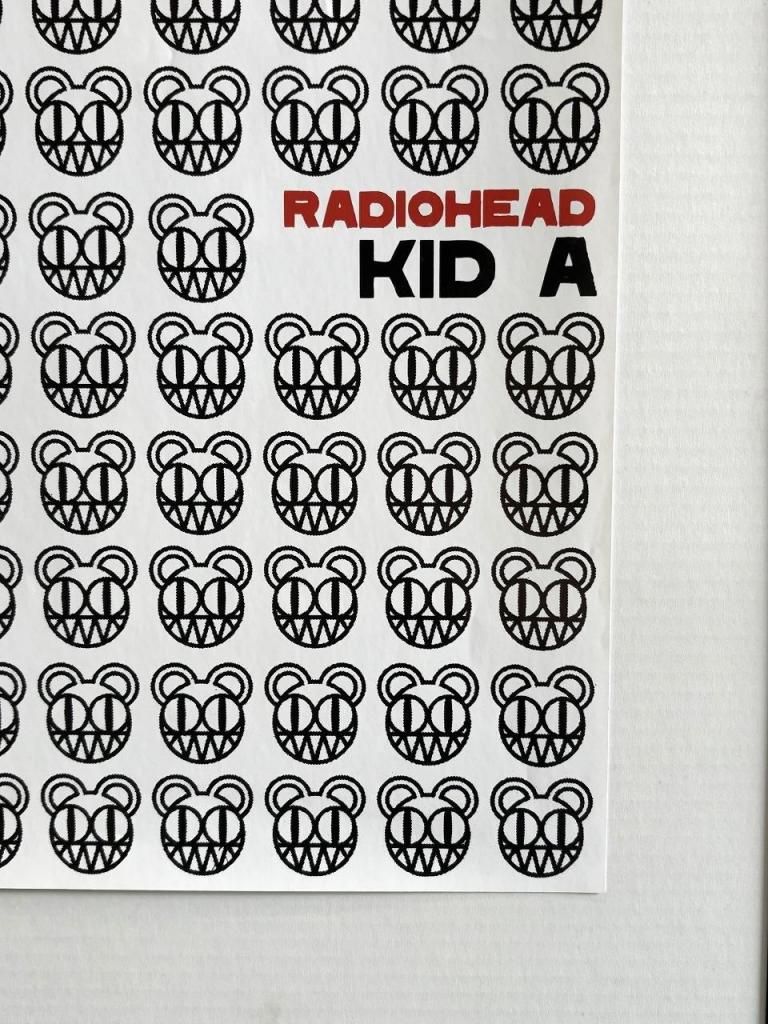 Radiohead ”Kid A” 額入りポスター - アンティーク、ビンテージ