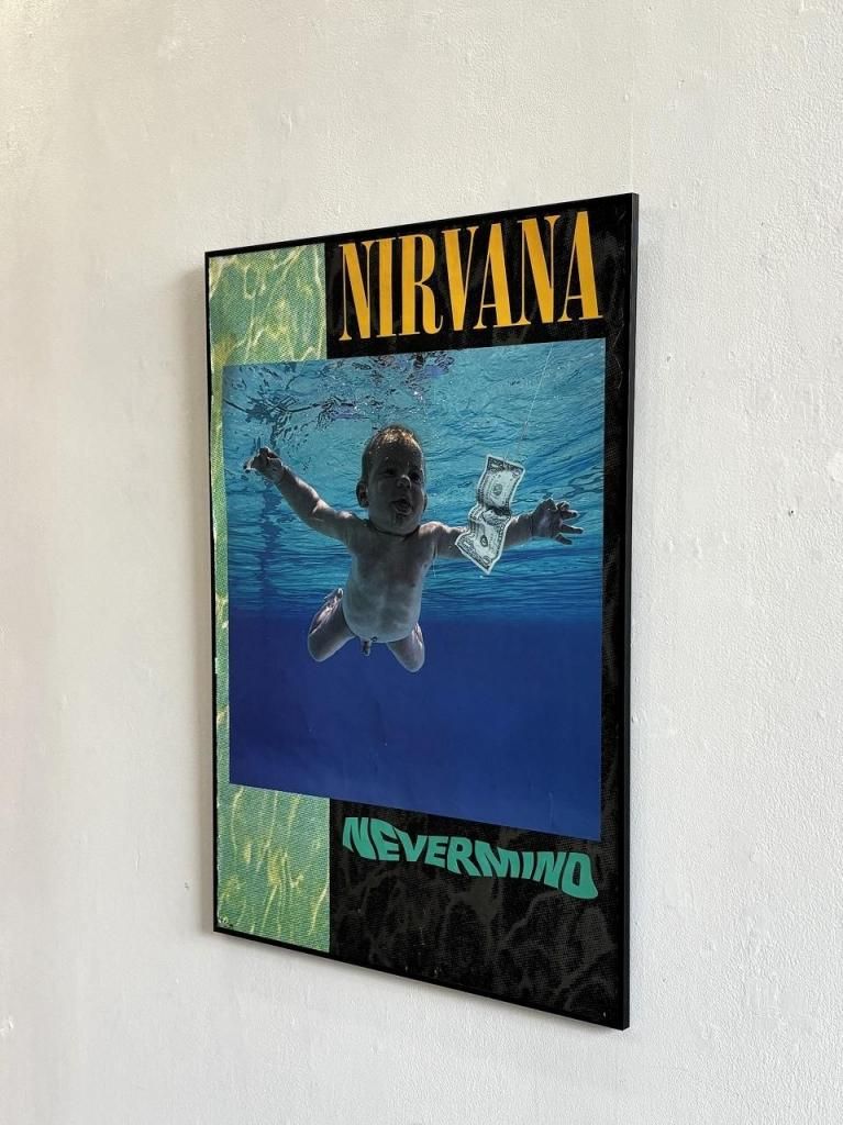 Amazon.co.jp: The Simpsons Nevermind Nirvana 13 Black Framed
