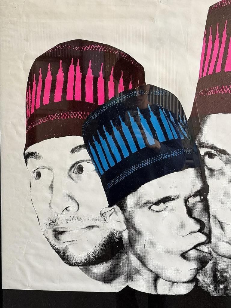 1980's ”Red Hot Chili Peppers” 額入り SUBWAY ポスター