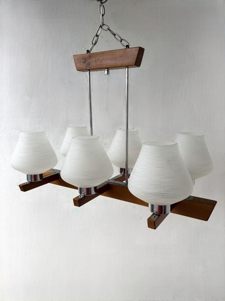 【美品】モダンシャンデリア 6灯 ホワイト selectstore_cd030wh