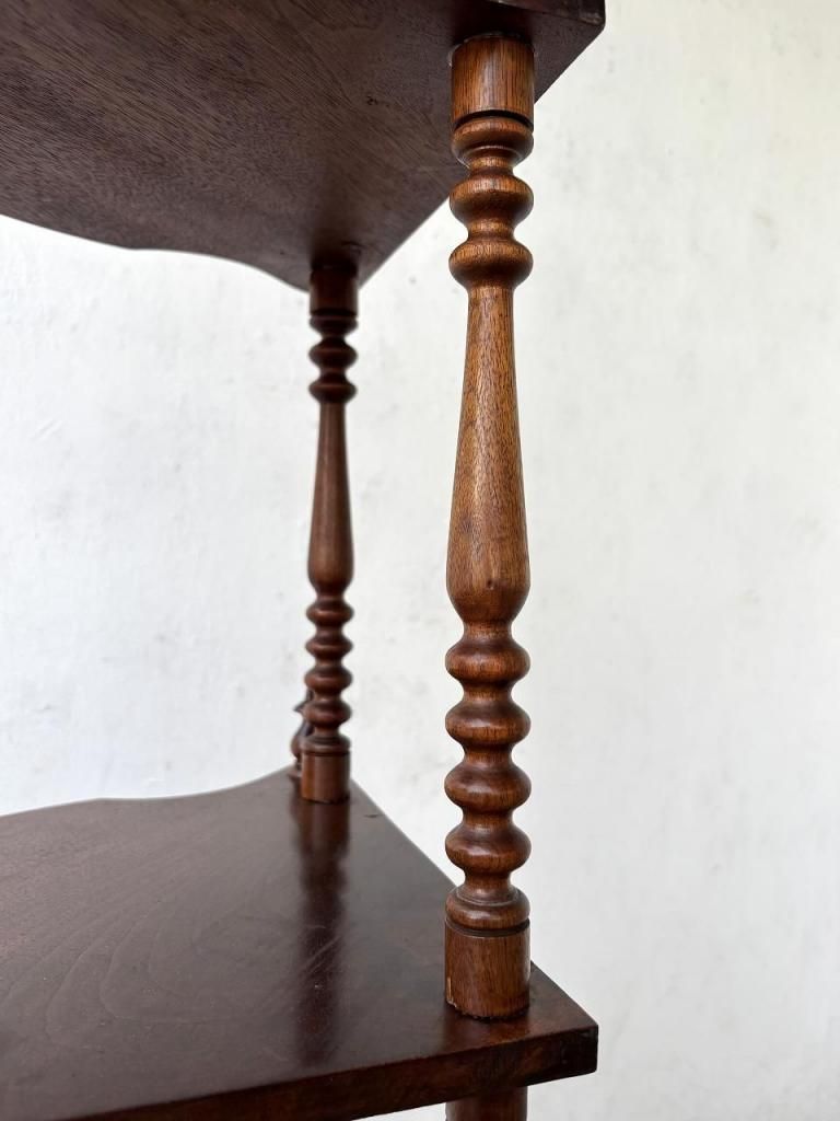 1910-30's ヴィンテージ ウッド コーナーシェルフ - アンティーク