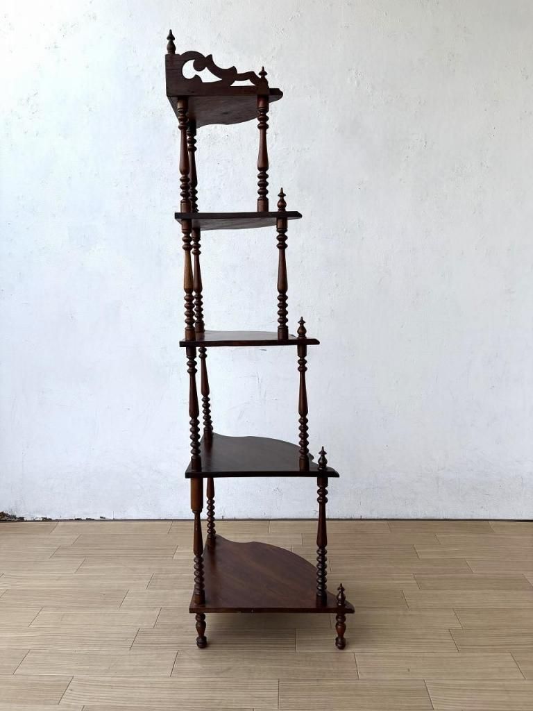 1910-30's ヴィンテージ ウッド コーナーシェルフ - アンティーク