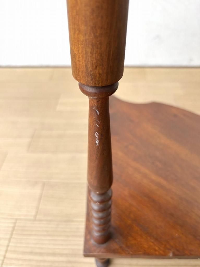 1910-30's ヴィンテージ ウッド コーナーシェルフ
