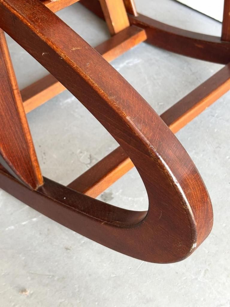 ヴィンテージ ファブリック ロッキングチェア - アンティーク