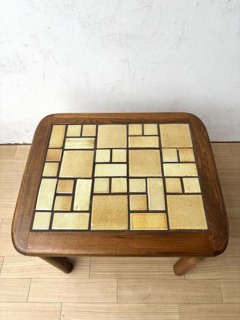 1970-80's ヴィンテージ タイルトップ サイドテーブル - アンティーク