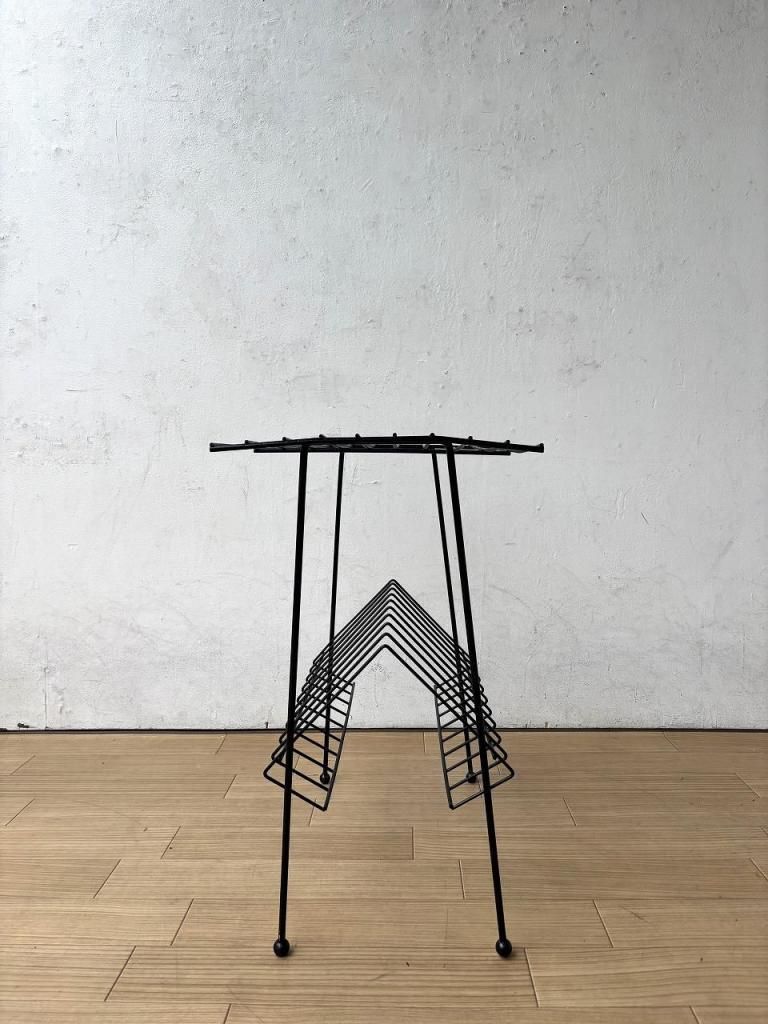 1950's ヴィンテージ アイアン マガジンラック - アンティーク