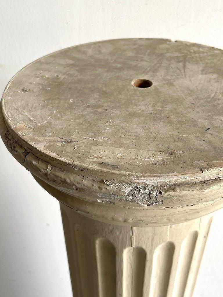 ヴィンテージ ウッド ピラー スタンド/柱 - アンティーク、ビンテージ