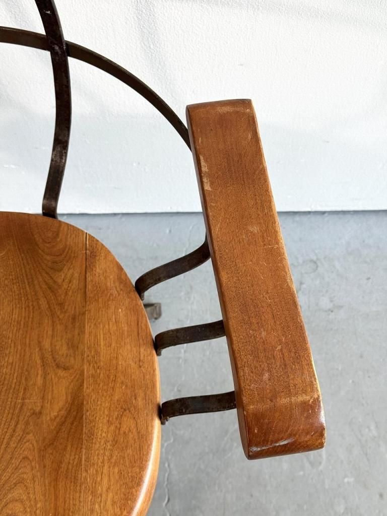 1920-30's ヴィンテージ インダストリアル アイアン アームチェア