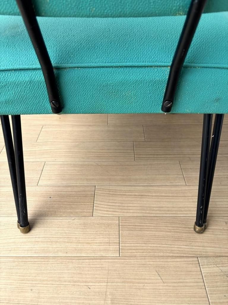 1950's ヴィンテージ ミッドセンチュリー ビニールレザー アーム