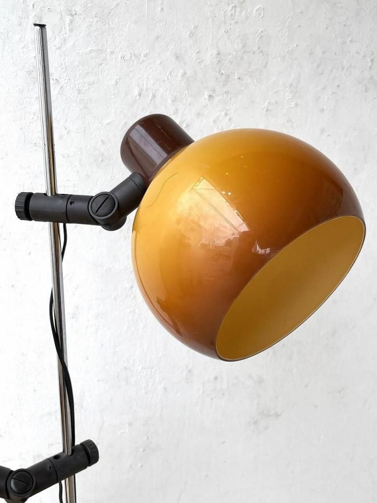 フロアスタンド 2灯 シェード新品 池田製作所 70年代ヴィンテージ ✴︎送料込み フロアスタンド 2灯 シェード新品 池田製作所 70年代