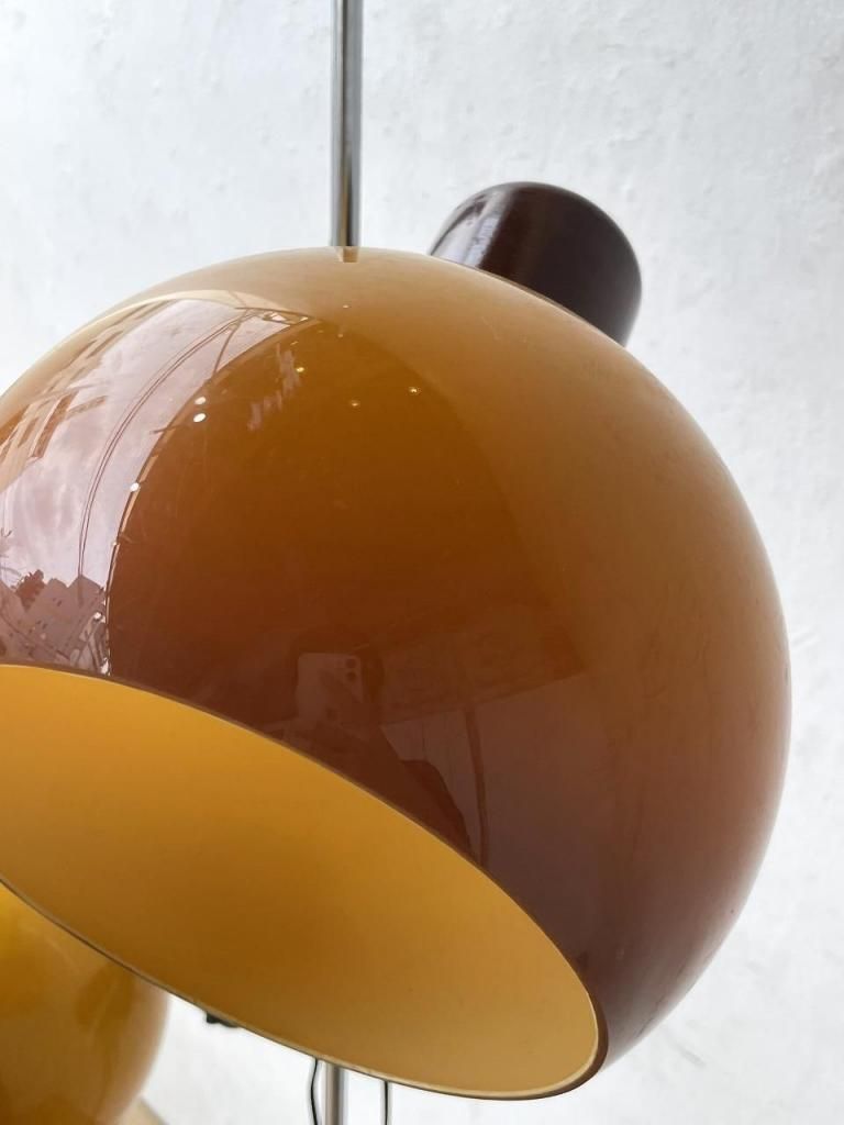 フロアスタンド 2灯 シェード新品 池田製作所 70年代ヴィンテージ ✴︎送料込み フロアスタンド 2灯 シェード新品 池田製作所 70年代