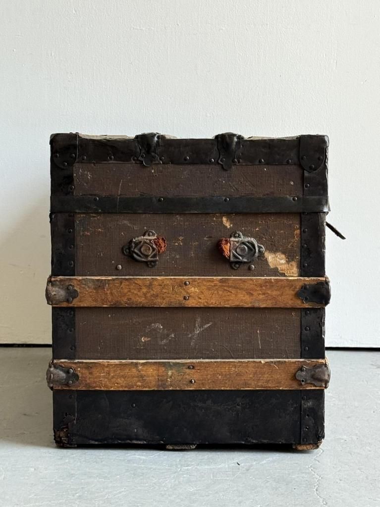 1900-20's H&A Lock社製 ヴィンテージ ウッド トランク - アンティーク