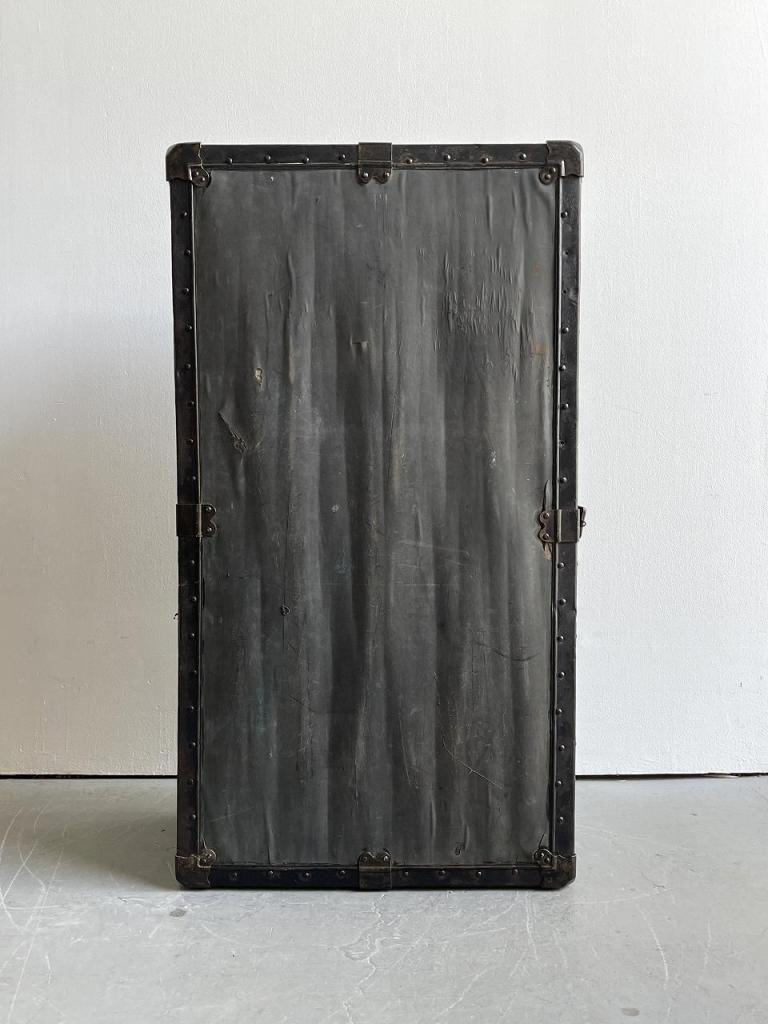アンティークの荷物置き 1920-30's NEVER BREAK社製 ヴィンテージ ワードローブトランク