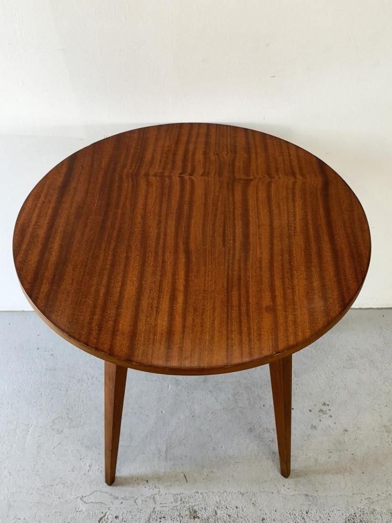 1960-70's ヴィンテージ サークル ウッド サイドテーブル