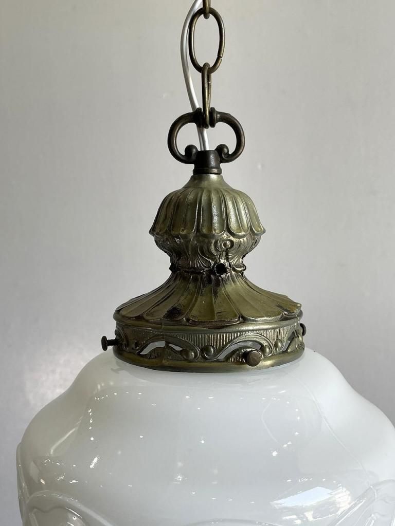 1960's ヴィンテージ ミルクガラス ペンダントランプ - アンティーク