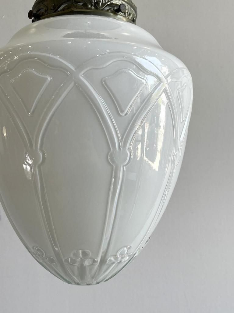 1960's ヴィンテージ ミルクガラス ペンダントランプ