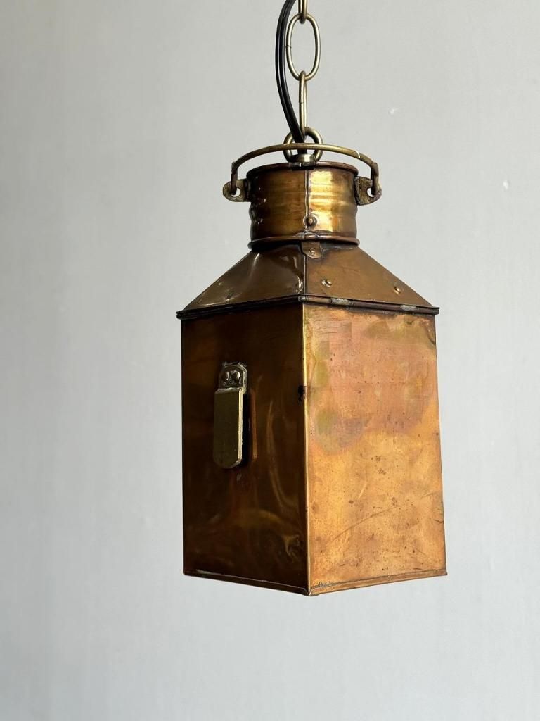 1920's アンティーク オイルランタン ペンダントランプ