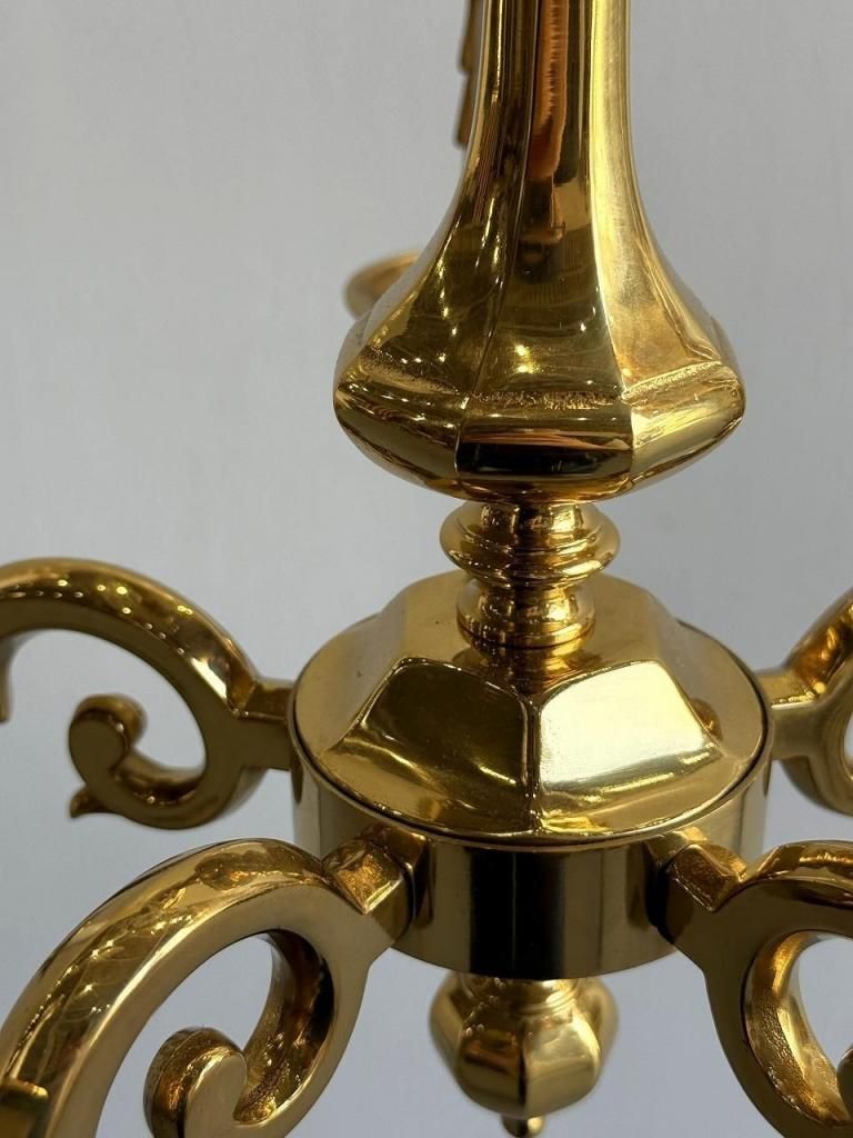 ヴィンテージ ゴールドフレーム 5灯 シャンデリア