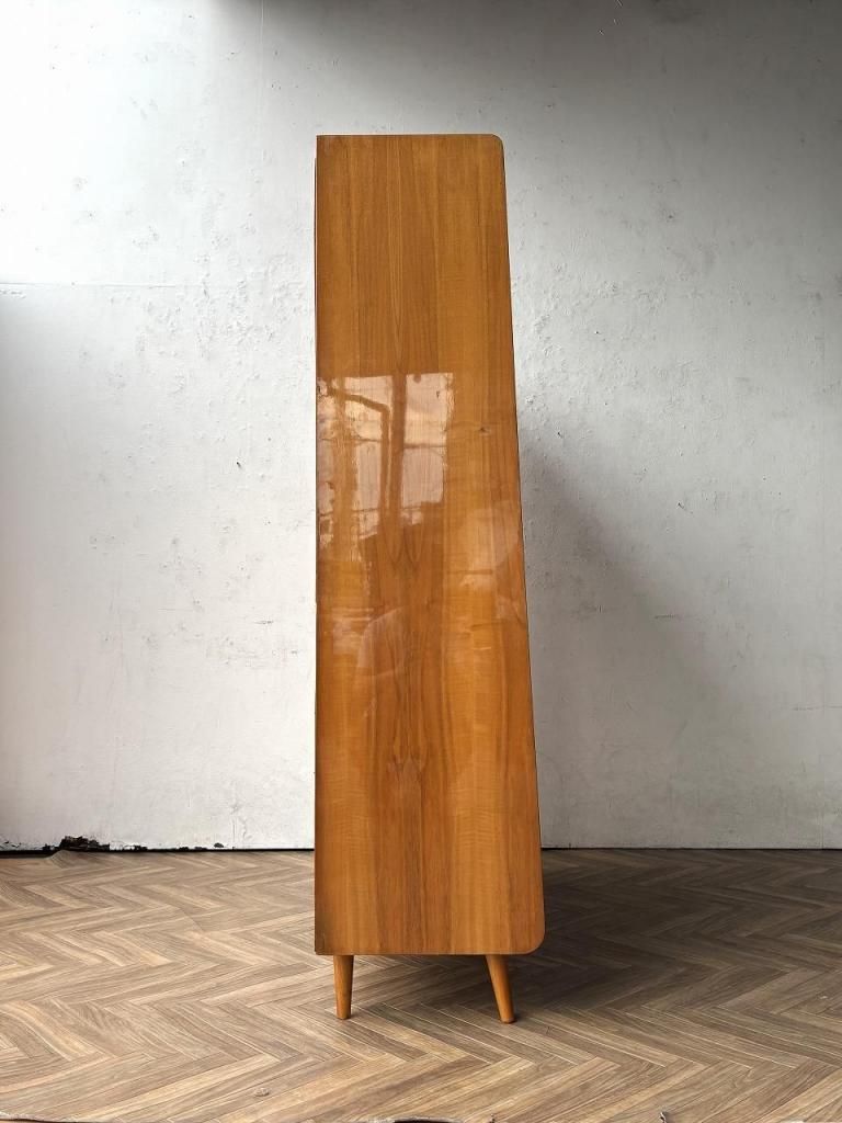 カップボード　Lane社製 ヴィンテージ　アンティーク マホガニーガラスカップボード-antique mahogany cupboard