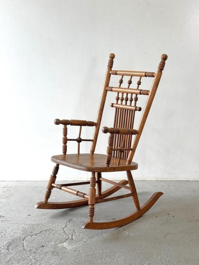 レア 子供用 アンティーク調 ロッキングチェア ビンテージ家具 イギリス】 アンティーク キッズ ロッキングチェア AN1-8