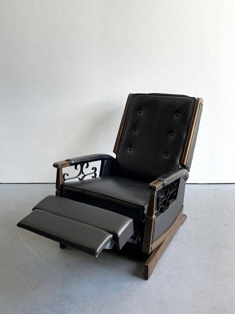 リクライニング チェア 昭和レトロ 1970's ヴィンテージ ロッキング リクライナーチェア - アンティーク