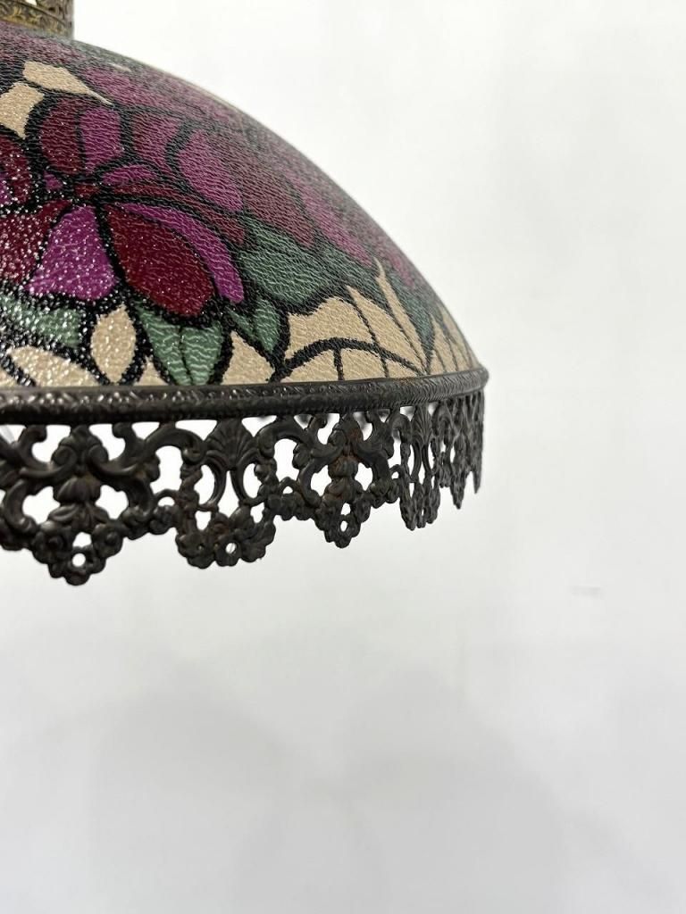 1970's ヴィンテージ ステンドグラス ペンダントランプ