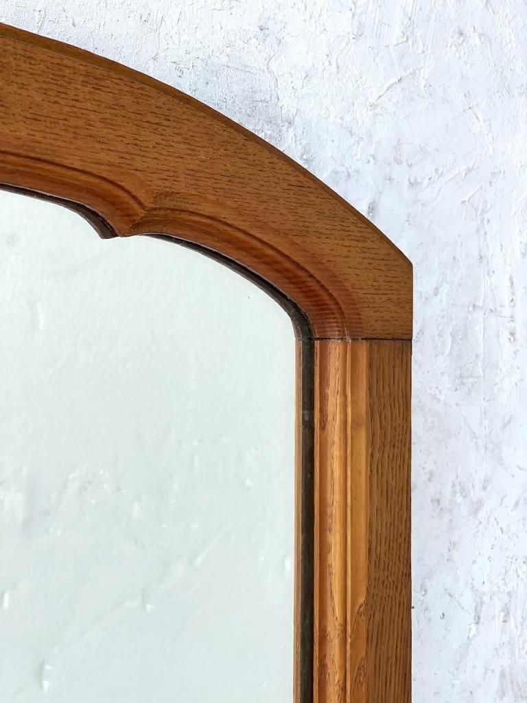 ヴィンテージ ウッドフレーム ウォール ミラー(720mm×445mm