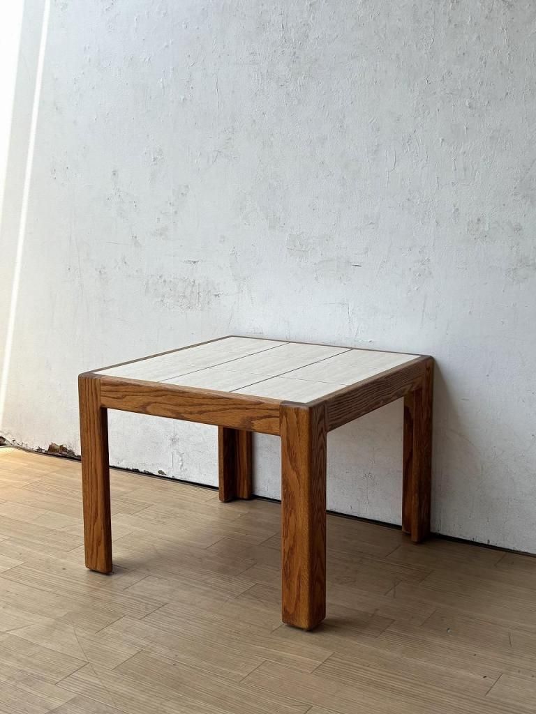 ヴィンテージタイルトップ　サイドテーブル ヴィンテージ タイルトップ サイドテーブル - アンティーク