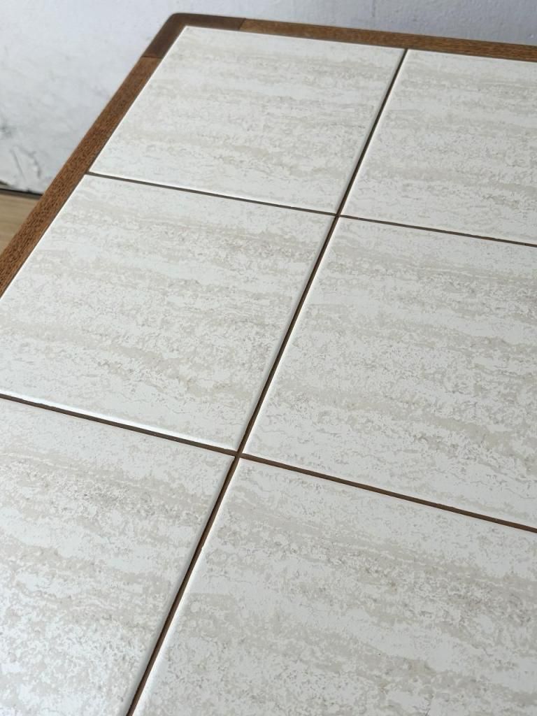 ヴィンテージタイルトップ　サイドテーブル　アンティーク古道具 ヴィンテージ タイルトップ サイドテーブル - アンティーク