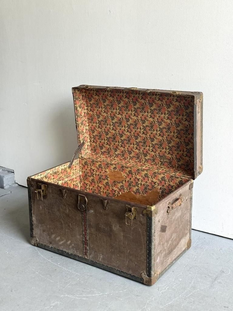 vacationer」 ヴィンテージ アメリカ製 トランク アンティーク 大型
