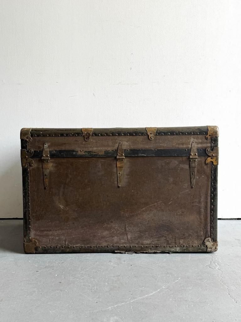 40’s フレンチヴィンテージ ウッドトランク ヴィンテージ家具 40's フレンチヴィンテージ ウッドトランク ヴィンテージ家具