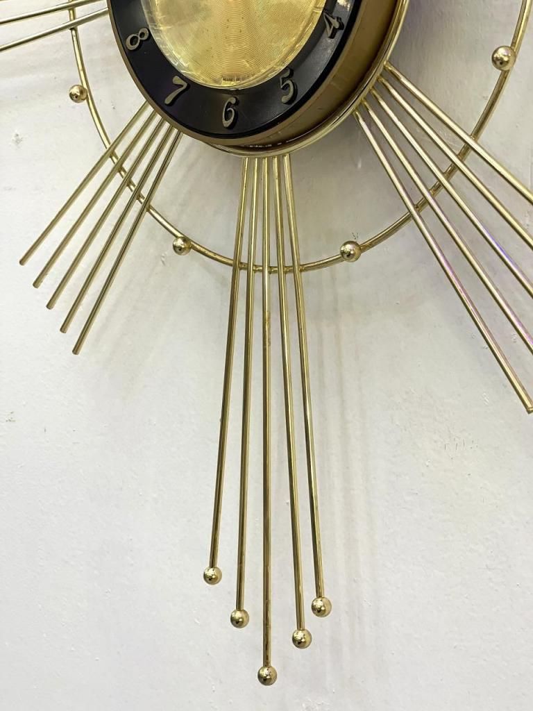 1950's Lux社製 ヴィンテージ サンバースト クロック - アンティーク