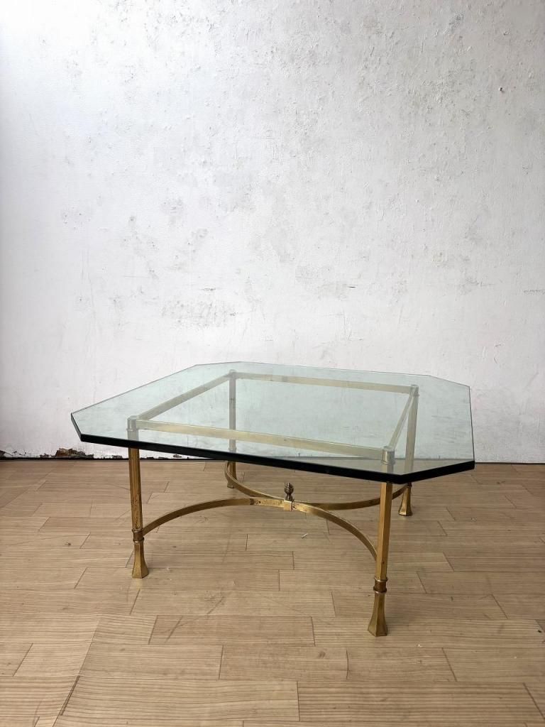 ヴィンテージ　ガラストップ　センターテーブル 1970's ヴィンテージ ガラストップ センターテーブル