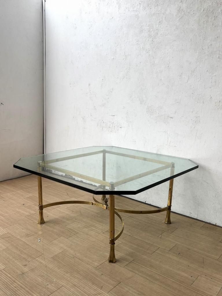 1970's ヴィンテージ ガラストップ センターテーブル - アンティーク