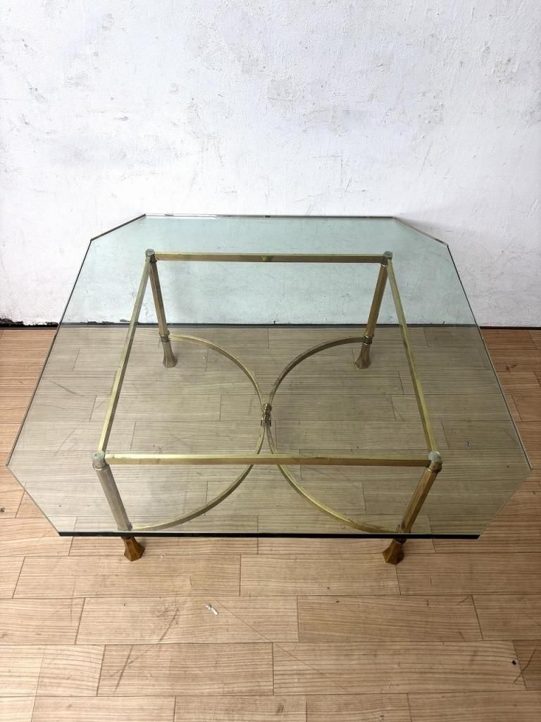 1970's ヴィンテージ ガラストップ センターテーブル - アンティーク