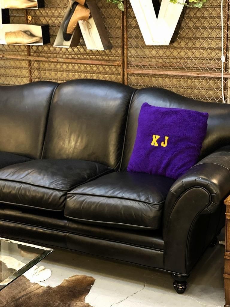 LEATHER CRAFT社製 ヴィンテージ レザー 3シーター ソファ
